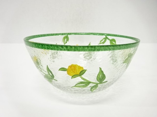 JAPANESE COLLECTIBLE / GLASS BOWL (20 CM) WESTERN TABLEWARE